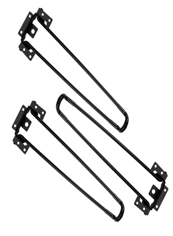 SNOOGG 3 Pcs Heavy Duty Metal Folding Table Legs for DIY Coffee & Side Desk | Easy Install with Screws for Home Furniture - Image 1